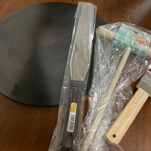 金属ブラシ磨き！直径33cm 9mm極厚鉄板！＋スパチュラ大トンボ 収納袋セット 掃除用ヘラ、トンボミニ、スパチュラ大フルセット！金属ブラシ