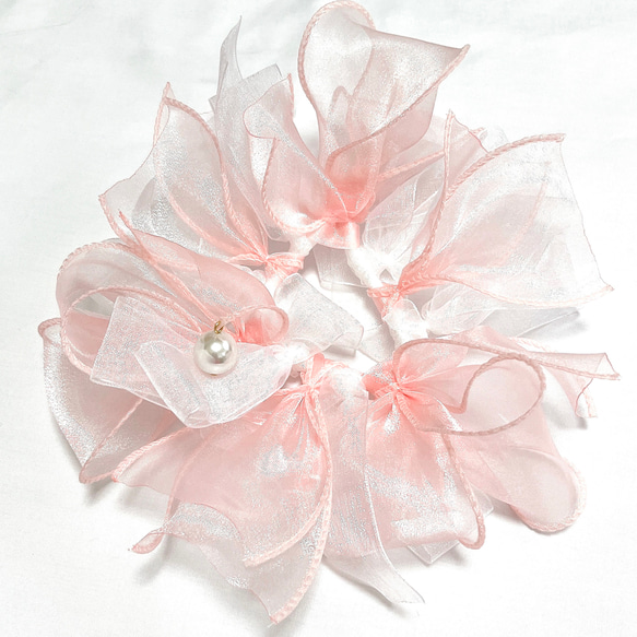 【Organdy bouquet】オーガンジーブーケ(ピンク) 5枚目の画像