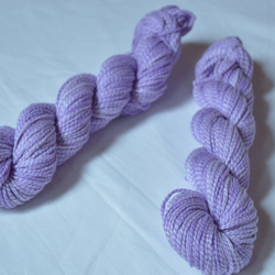 手染め糸　キャンディーコットン　purple　nijiyarn 1枚目の画像