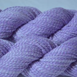 手染め糸　キャンディーコットン　purple　nijiyarn 3枚目の画像