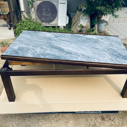 こたつテーブル120大理石調日本製・ヒーター別売り 4枚目の画像