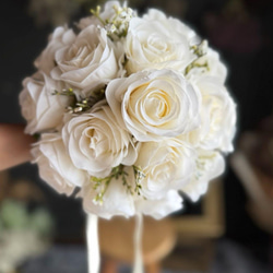 サーモンピンク×オレンジクラッチブーケ☆ブートニア その他オーダー