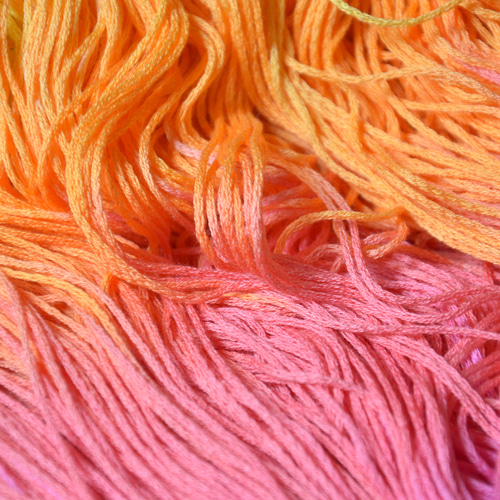 手染め糸 シルクコットン rainbow nijiyarn 毛糸 nijiyarn 通販