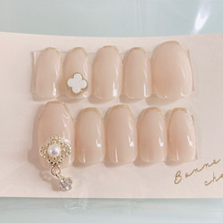 【No.021】♡ネイルチップ♡千鳥柄♡ピンクネイル♡リボンネイル♡ニットネイル No.021】ネイルチップ千鳥柄ピンクネイルリボンネイルニットネイル