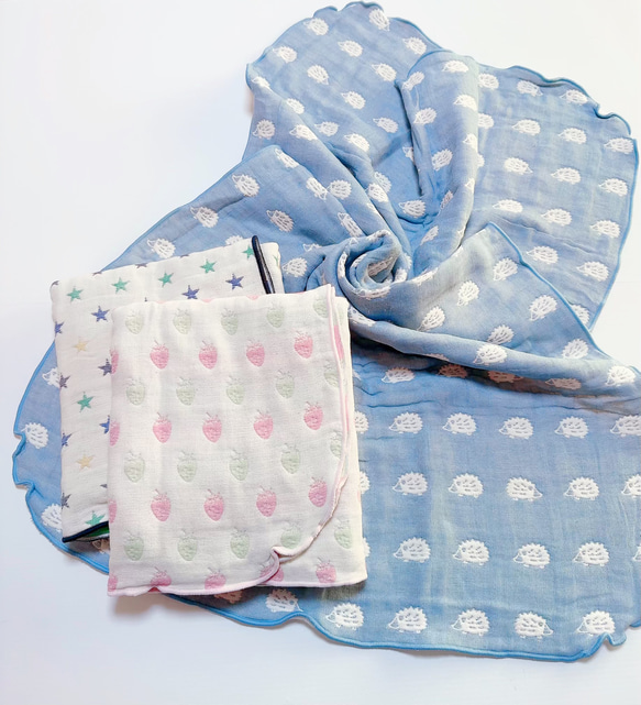 送料込み♡6重ガーゼケット♡限定柄①♡名前刺繍 雑貨・その他
