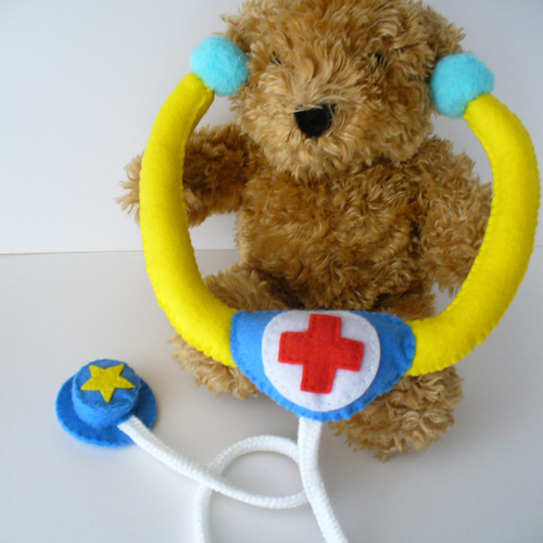 お医者さんセット フェルトおもちゃ「受注製作」 おもちゃ・人形