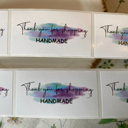 新商品！シンプルで綺麗！『thank youシール　HandMade柄』～同柄　計120枚セット～ 4枚目の画像