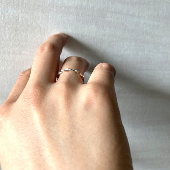 nejineji ring【silver925】　ねじねじ　シンプル　重ね付け　華奢　シルバー　シルバー925 11枚目の画像