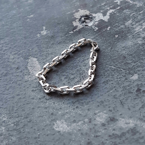 SV925 チェーンリング 大人のアクセサリー シンプル シルバーリング