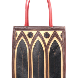クラシカルな中世ゴシック建築モチーフの「カテドラルバッグ」（本革製）／ch-01 cathedral bag 3枚目の画像