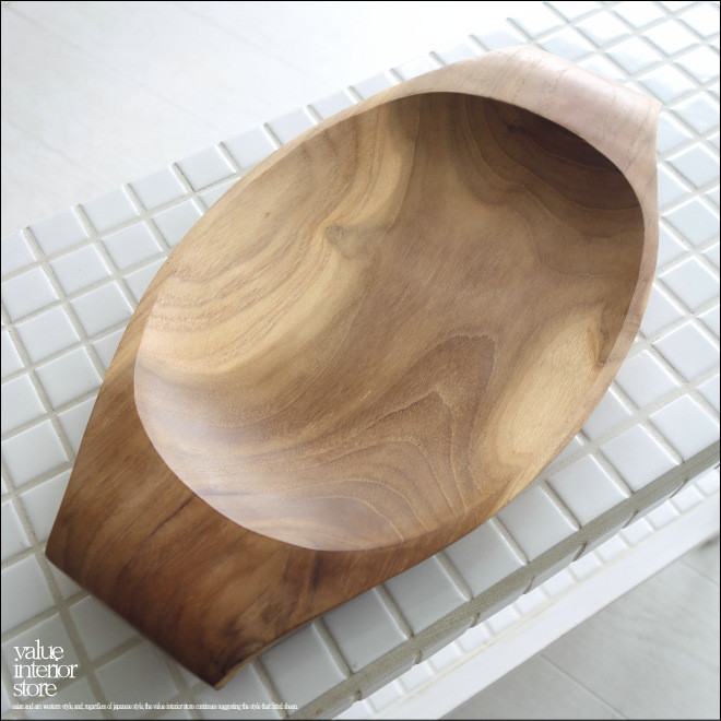 チーク無垢材 ランチプレート35cm 木皿 木のお皿 中皿 大皿 木製