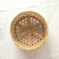 【受注制作】竹細工茶碗かご　中型 4枚目の画像