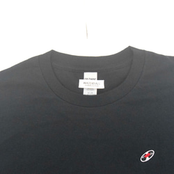 「レコードワッペン半袖Tシャツ（ELECTRIC FLOWER）」 ブラック Mサイズ WATERFALLオリジナル 3枚目の画像