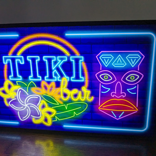 アロハ ハワイ パブ スナック トロピカル カクテル バー TIKI bar 電飾