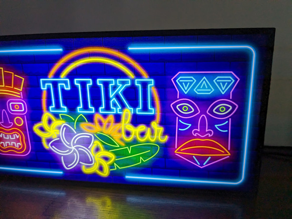 アロハ ハワイ パブ スナック トロピカル カクテル バー TIKI bar 電飾看板 置物 雑貨 LEDライトBOX 4枚目の画像