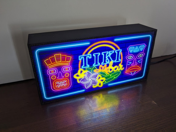 アロハ ハワイ パブ スナック トロピカル カクテル バー TIKI bar 電飾看板 置物 雑貨 LEDライトBOX 5枚目の画像