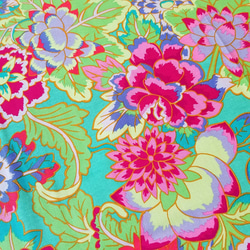 USA輸入生地◆KAFFE FASSETT　Cloisonneアクア 3枚目の画像