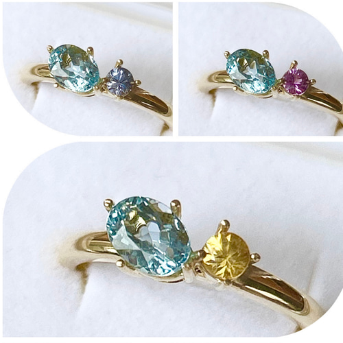 【LILA ꕤ】宝石質アクアマリンのデザインリング LILA ꕤ】宝石質アクアマリンのデザインリング LILA ꕤ】宝石質アクア