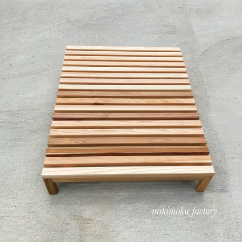 無垢のしっかりした大きなすのこベンチ ソファ・ベンチ 家具工房 