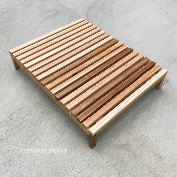 無垢のしっかりした大きなすのこベンチ ソファ・ベンチ 家具工房 