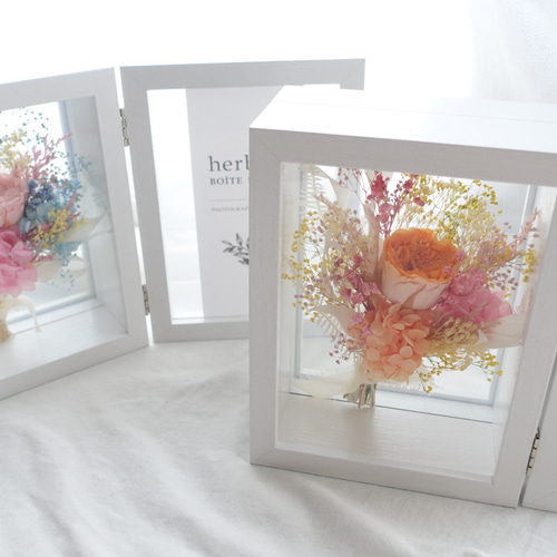 2つセット】お好きな色味で プリザーブド/ドライフラワーの花束