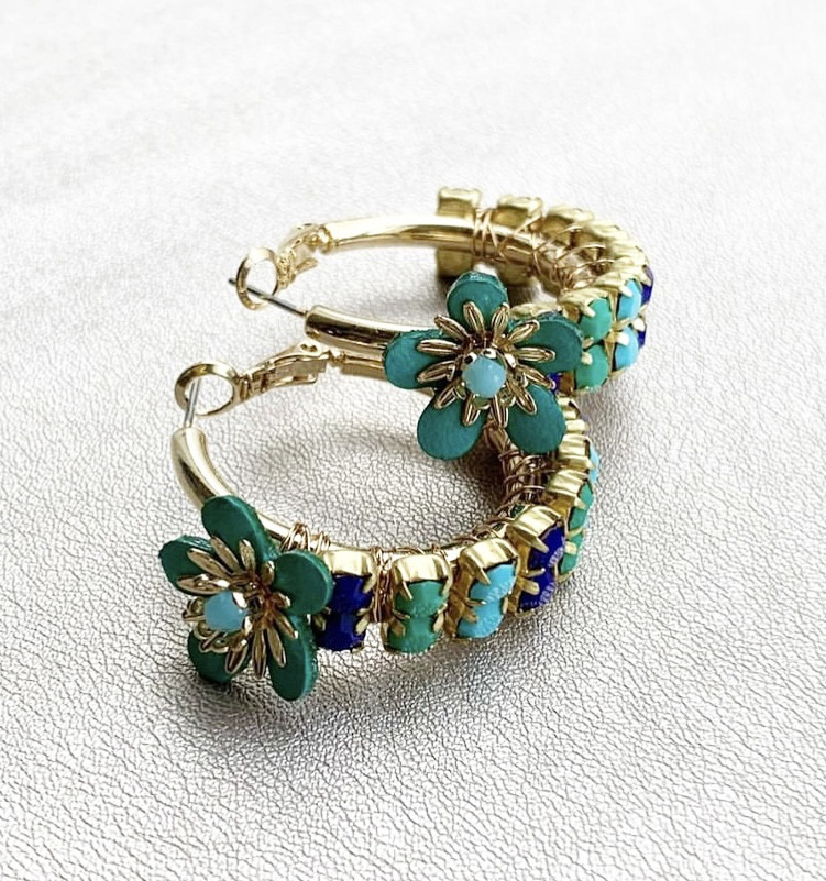 Duolet  フラワーフープイヤリング・ピアス