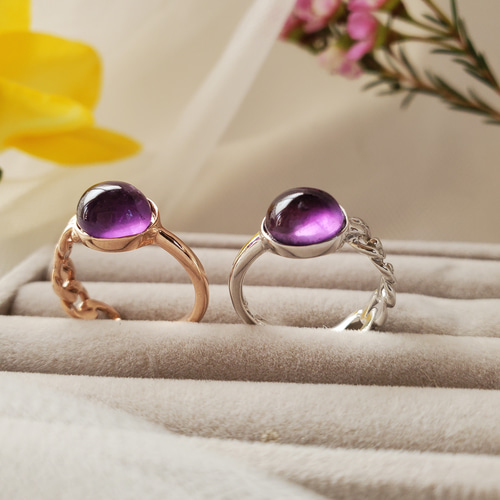 喜平アメジストSV925リングRS-138、 指輪・リング Ring and I 通販