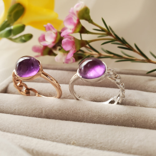喜平アメジストSV925リングRS-138、 指輪・リング Ring and I 通販