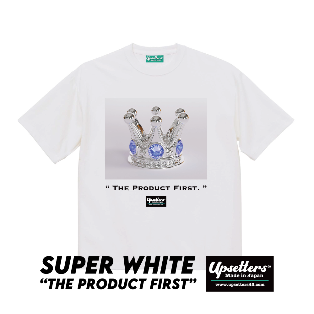 Tシャツ/オリジナル枚数限定 Upsetters®︎/Super White"T-002" : Chrom24(Cr)