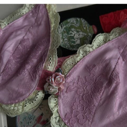 セラミック　ピンク花　白い花　２枚セット　ヘアピン　髪留め　ヘアクリップ　ヘアバレッタ　ヘアアクセサリ— 2枚目の画像