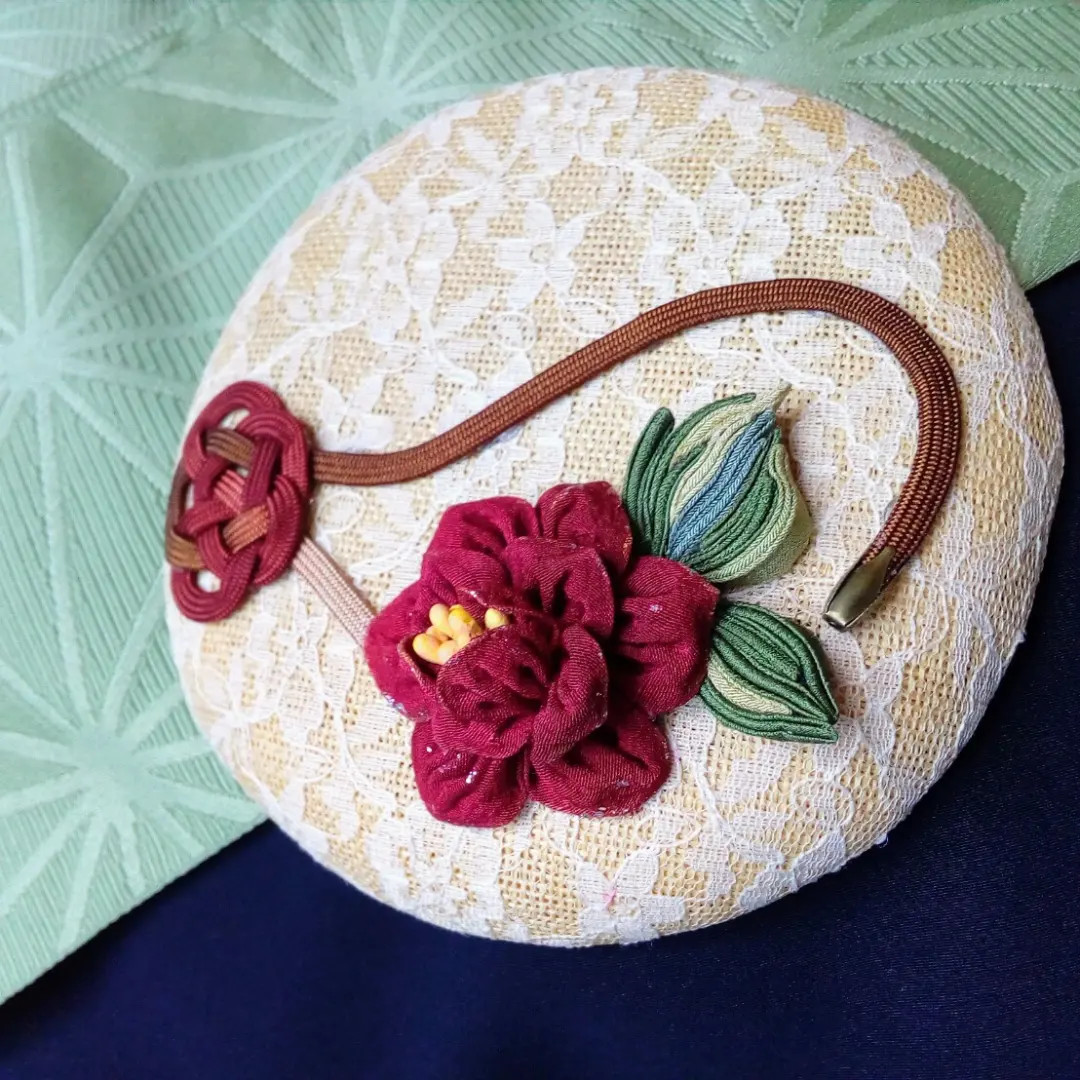 あそ美や 椿 ミニベレー帽 受注生産】椿のミニベレー帽 （12〜1月末納品） | あそ美や