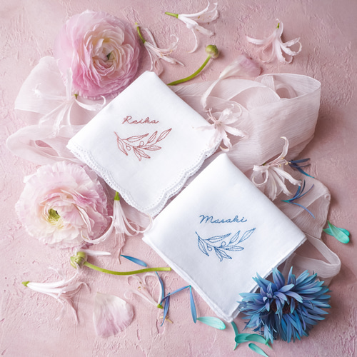 3営業日発送】夫婦の木オリーブブライダルハンカチ✨Olive✨人気no.1