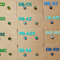 ★New★天然石　スタッドピアス　オーダーページ　【4㎜サイズ】サージカルステンレス316Lポスト&キャッチ 3枚目の画像