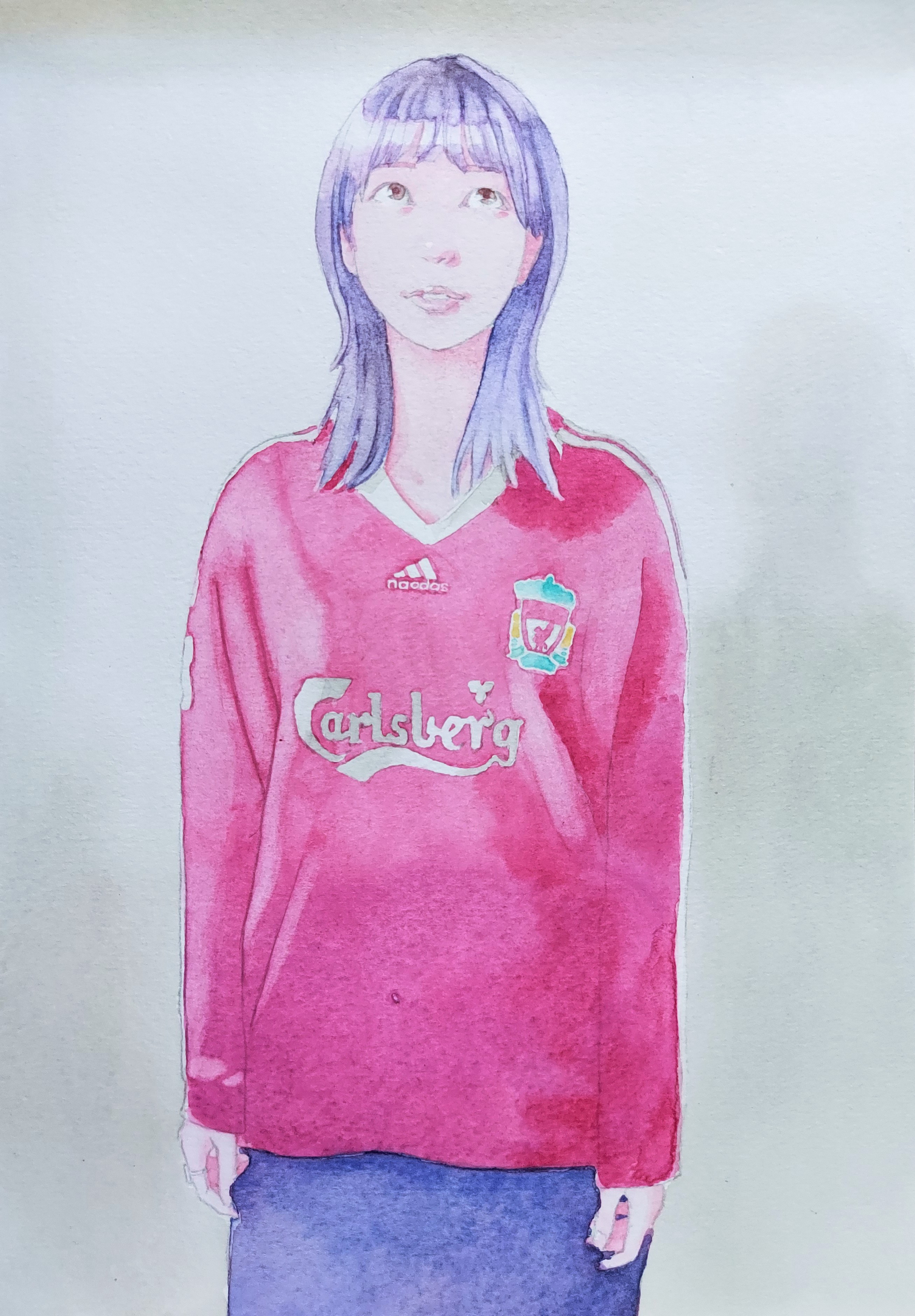 「naodas」水彩画　水彩紙