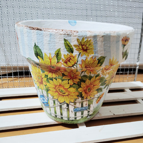 専用　リメイク鉢　お花 あい様専用 リメイク鉢 お花