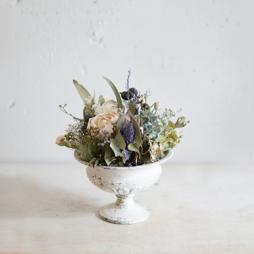 参考 アンティーク、シャビー、シック、退色、アジサイ ドライフラワー