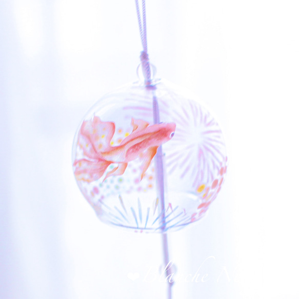 かすう工房　季節限定品　金魚の風鈴ペンダント かすう工房 季節限定品 金魚の風鈴ペンダント 風鈴 金魚【極楽寺