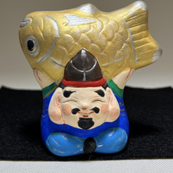 招き猫大黒&招き猫恵比寿様（受注品） 招き猫 アート創作人形と