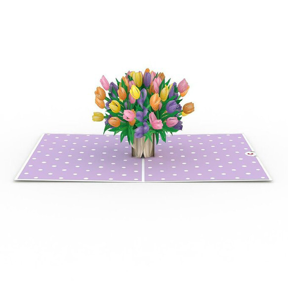 ポップアップグリーティングカード　Tulips 6枚目の画像