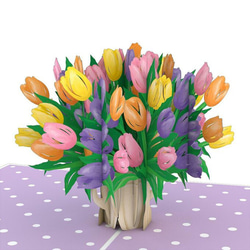 ポップアップグリーティングカード　Tulips 5枚目の画像