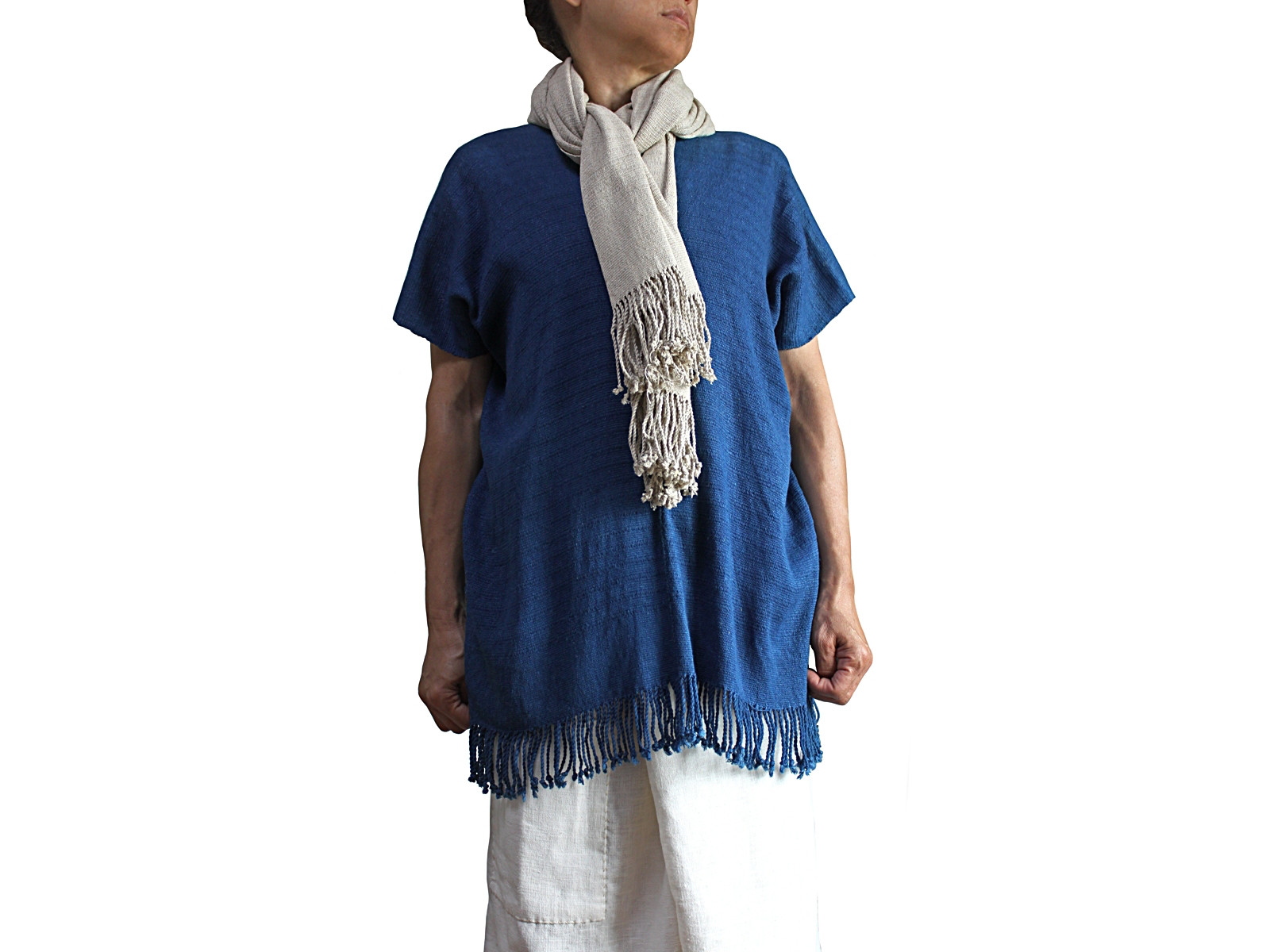 カレンの手織りヘンプストール（TX-105-02）