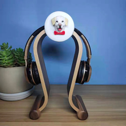 [客製化] 工匠手工木製耳機架 3D 肖像裝飾品漫畫娃娃 Hina Hina 裝飾桌面收納，適合音樂愛好者遊戲玩家 第8張的照片