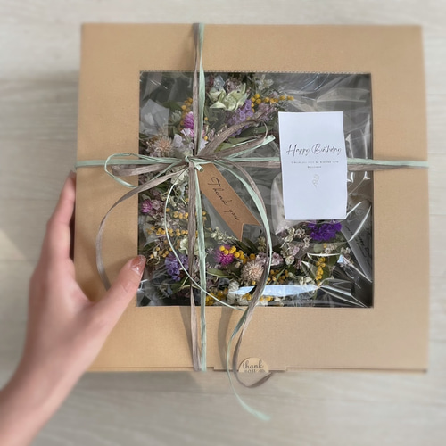 ブルーファンタジアの爽やかなハーフリース リース flower32n