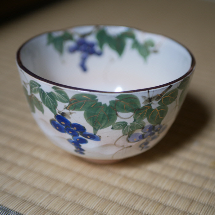 木場紅園 京焼 色絵金彩菜の花茶盌 共箱共布栞 清水焼 抹茶碗 抹茶茶碗 茶道具 京焼・清水焼 色絵 抹茶茶碗（葡萄） 茶碗・めし碗 Shun 通販