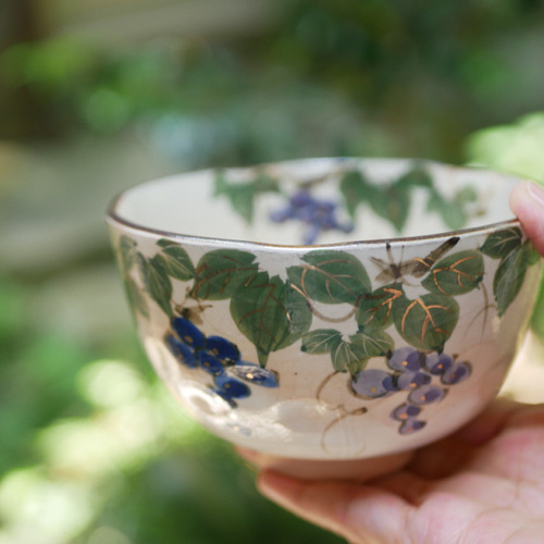 京焼・清水焼 色絵 抹茶茶碗（葡萄） 茶碗・めし碗 Shun 通販