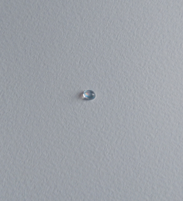 希少  月明かり×プラトニックなレインボームーンストーン Pt900 K18 リング 《受注制作》 2枚目の画像