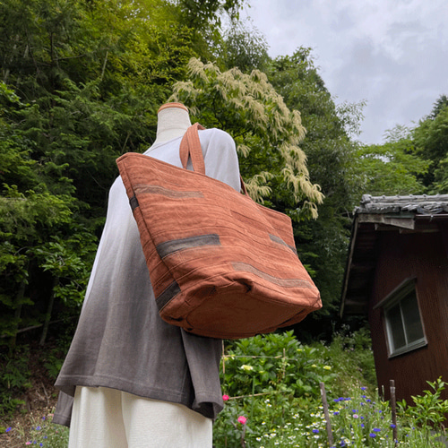 柿渋染め帆布ビッグバッグ22054 その他バッグ 布一途 通販