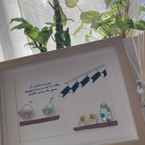 dolphin #シーグラスアート#シーグラスアート作品#sea glass art