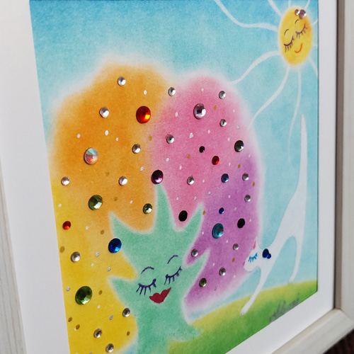JunJun！【パステル画　原画】 原画 パステル画 海 夕空 絵画 daidaraken 通販 17530103