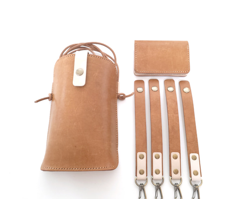 ランドセルリメイク Bセット スマホポーチ、選べる二種類のカード